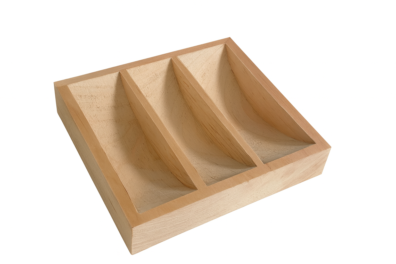 Houten schaal - vakjes